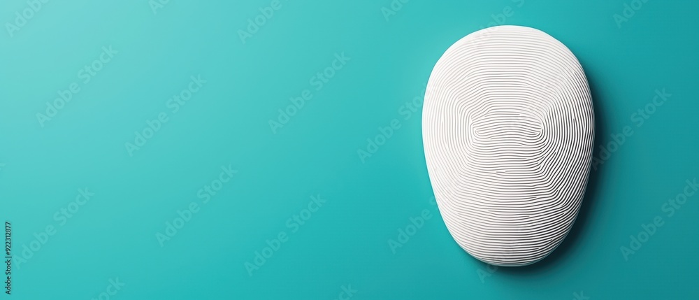 Poster innovations in biometric authentication: white paper conceptual with copy space in