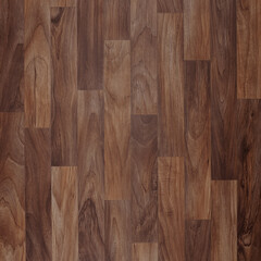 High-resolution dark Walnut Wooden Plank Flooring Background with Rich Wood Grain Texture