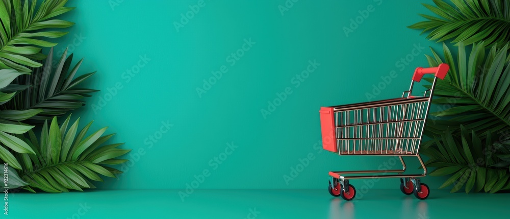 Poster exploring consumer reactions to promotions - study with copy space for text in