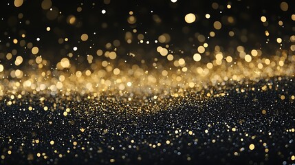 Fototapeta premium Abstract gold shiny Sparkling Lights Festive background with texture for celebration, banner, party