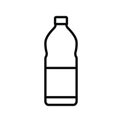 icon plastic bottle vector design outline style