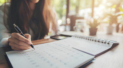 Calendar schedule planner and agenda reminder, work online at home