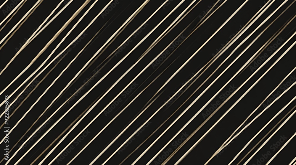 Poster abstract lines in beige against a dark background create a dynamic pattern at night