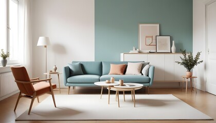 Photo interior modern design room 3d illustration