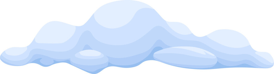 Snow drift symbol. Flat icon.