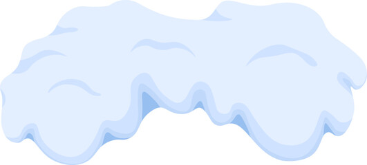 Snow cap symbol. Flat style.