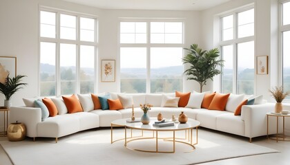 Photo interior modern design room 3d illustration