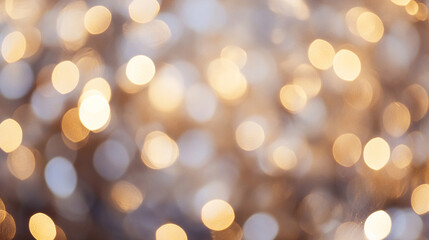 Obraz premium golden christmas lights