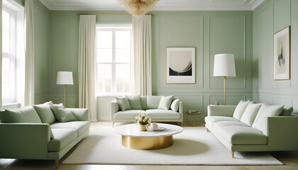 Fototapeta premium Photo interior modern design room 3d illustration