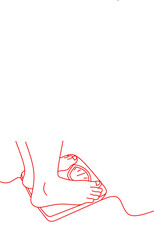 Weight body scales line art drawing design vector 