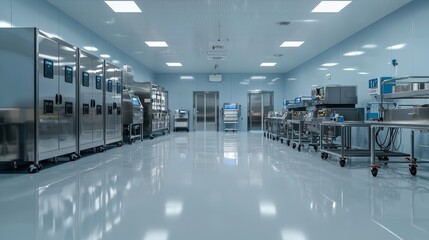 A food processing facility adhering to ISO 22000 food safety standards