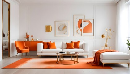 Photo interior modern design room 3d illustration