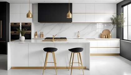 Photo interior modern design room 3d illustration