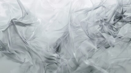 Mesmerizing Psychedelic Smoke Art: Vibrant Colors and Abstract Patterns on a Pure White Canvas