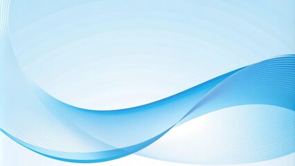 Obraz premium Blue curve background,generative ai 