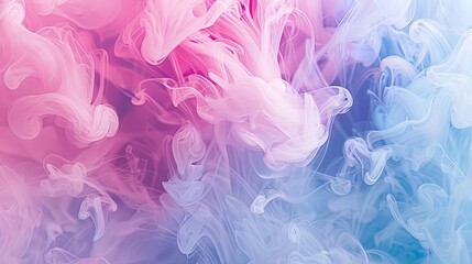 Fototapeta premium Abstract Swirling Pink and Blue Smoke.