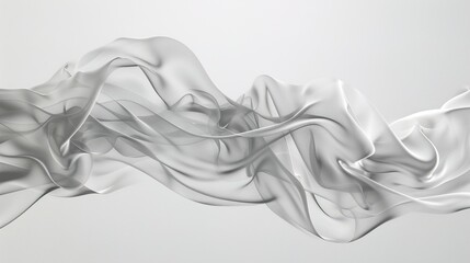 Fototapeta premium Mesmerizing Psychedelic Smoke Art: Vibrant Colors and Abstract Patterns on a Pure White Canvas