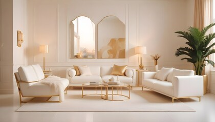 Fototapeta premium Photo interior modern design room 3d illustration