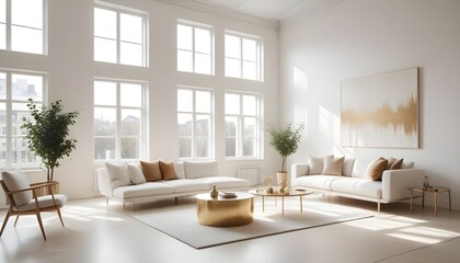 Photo interior modern design room 3d illustration