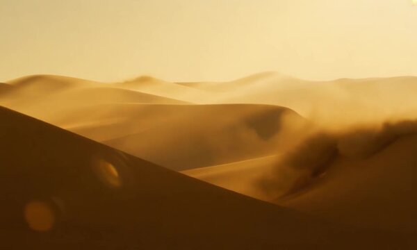 3d view of sand storm