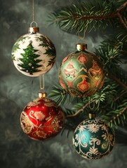 These ornaments are a traditional and elegant addition to any Christmas tree or festive celebration. The intricate patterns and colors make them a special and unique handcrafted item.