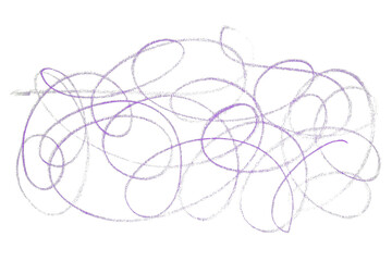 Purple pencil lines on transparent background.