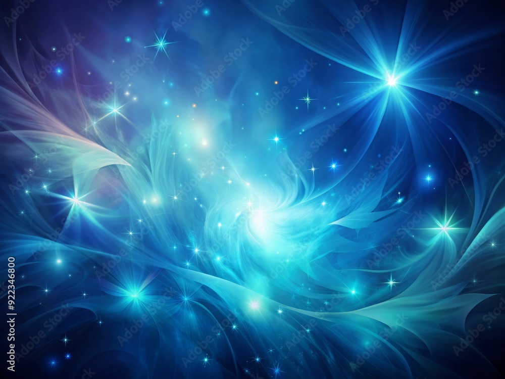 Poster vibrant dark azure blue abstract background with subtle gradient effect and soft, wispy texture, evo