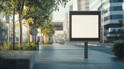 Fototapeta premium Realistic Signage Mockup in Various Settings for Design Displays