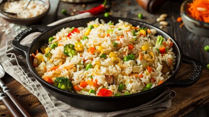 Delicious and flavorful Fried Rice with Vegetables