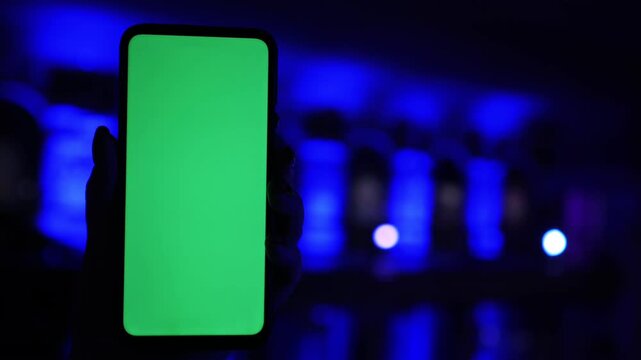 A smartphone featuring a green screen that allows for a plethora of creative applications