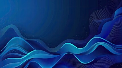 Abstract Blue Waves