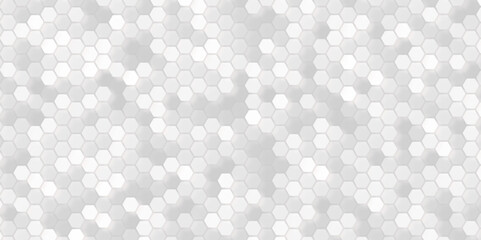 Embossed Hexagon , honeycomb white Background, Abstract paper Hexagon white Background ,light and shadow ,Vector