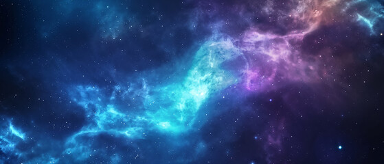 Fototapeta premium Cosmic aurora background