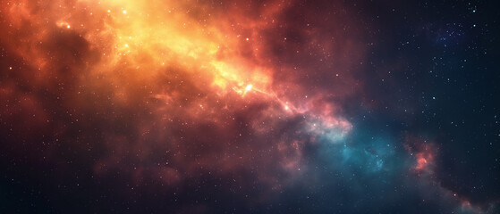 Naklejka premium Cosmic aurora background