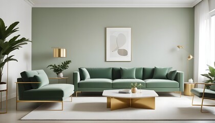 Photo interior modern design room 3d illustration