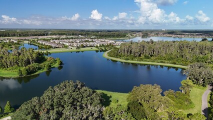 Drone photos of Cummingham Park and lakes