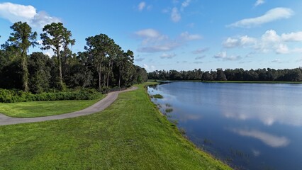 Drone photos of Cummingham Park and lakes