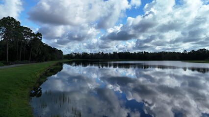 Drone photos of Cummingham Park and lakes