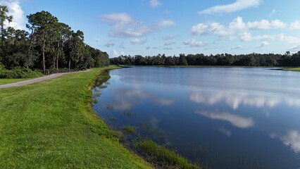 Drone photos of Cummingham Park and lakes