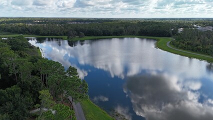 Drone photos of Cummingham Park and lakes
