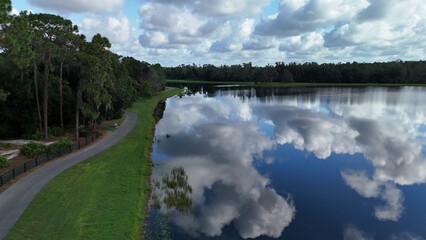 Drone photos of Cummingham Park and lakes