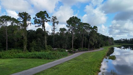 Drone photos of Cummingham Park and lakes