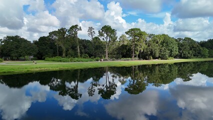 Drone photos of Cummingham Park and lakes