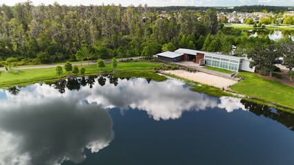 Drone photos of Cummingham Park and lakes