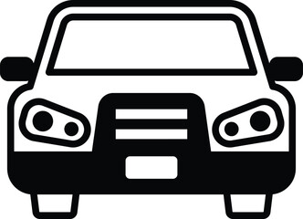 a Sedan car icon in line style