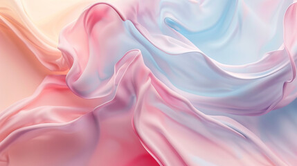 Obraz premium Colorful abstract fluid art with pink and blue shades creative design modern artistic expression