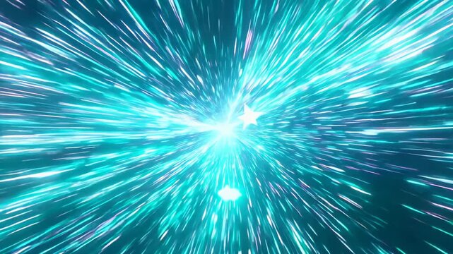 the effect of light acceleration in space, flight through the stars