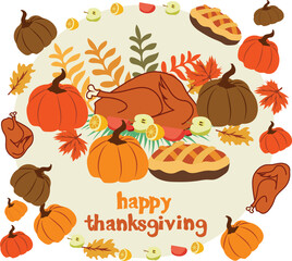 Happy Thanksgiving Day is celebrated every year on september.