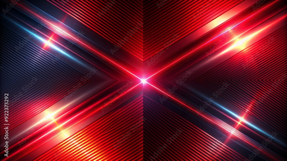 Poster vibrant abstract red and black light pattern with gradient effect blends seamlessly into modern diag