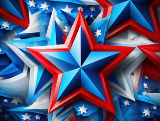 Eyecatching American independence day background for 4th of july